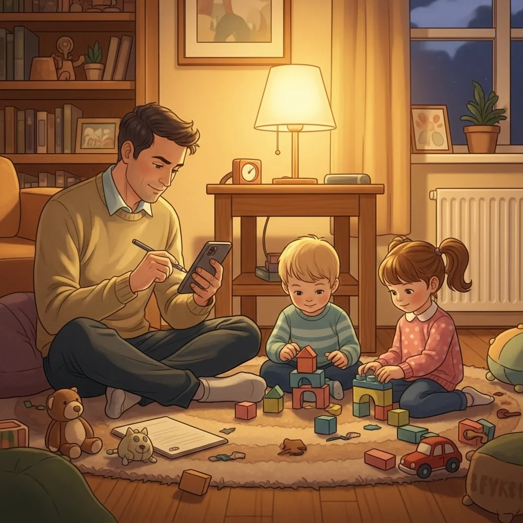 직장인 아빠를 위한 키즈노트 작성 3단계