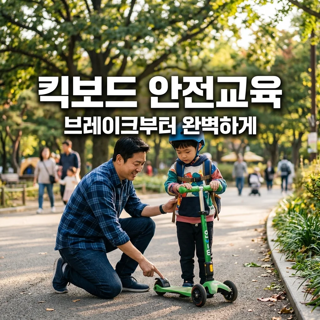 유아 킥보드 안전 주행 교육: 브레이크 밟는 법부터 아빠표 꿀팁까지