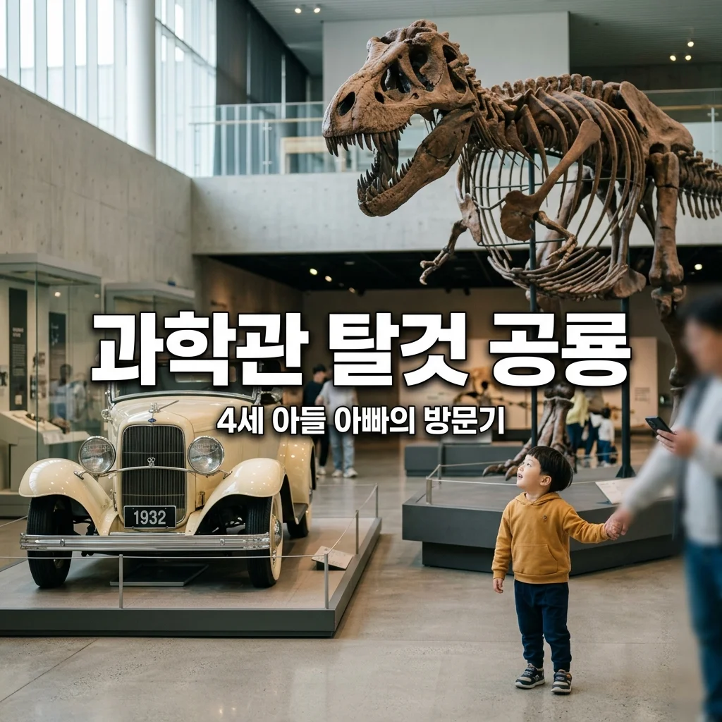 대전 국립중앙과학관 탈것 전시장 방문기! 4세 아들 맞춤 공룡 코스 정리