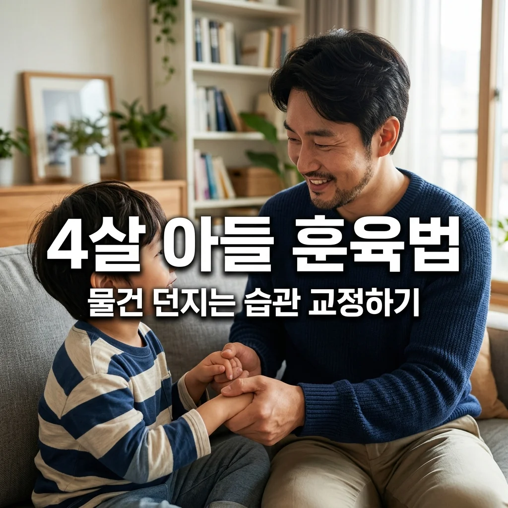 4살 아들 거친 행동 교정, 물건 던지기 훈육하는 아빠의 단호한 대화법