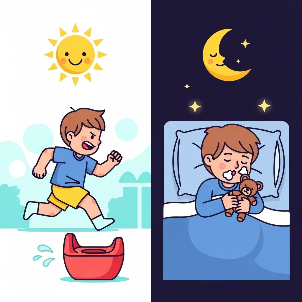 낮기저귀 vs 밤기저귀, 무엇이 다른가요?