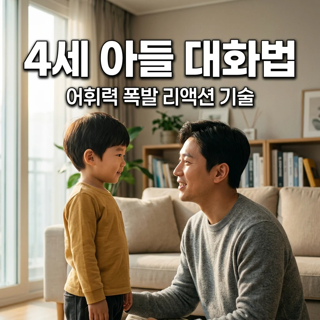 4세 아들 말문 터지는 대화법: 어휘력 2배 높이는 아빠의 리액션 5가지