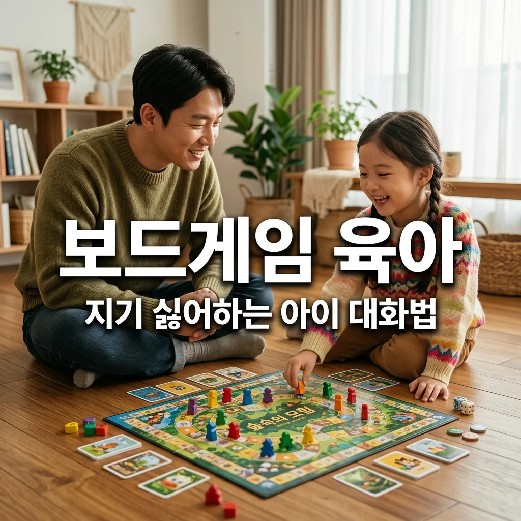 6살 보드게임 입문 가이드: 규칙 교육과 패배의 분함 달래는 아빠의 대화법