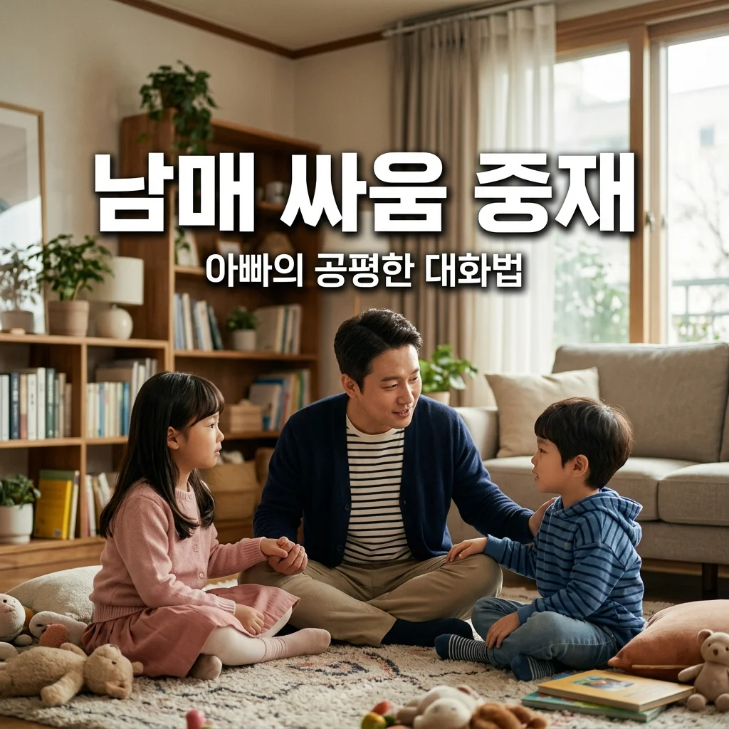 남매 싸움 중재법: 4살 아들 6살 딸 공평하게 화해시키는 아빠 대화법