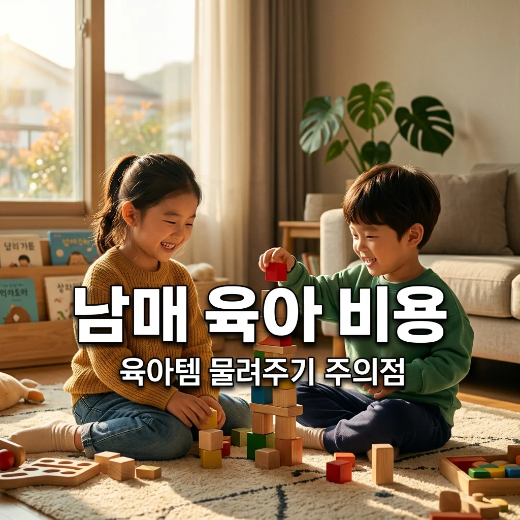 남매 육아 비용 절약 팁! 6살 누나 육아템 4살 남동생 물려주기 주의점