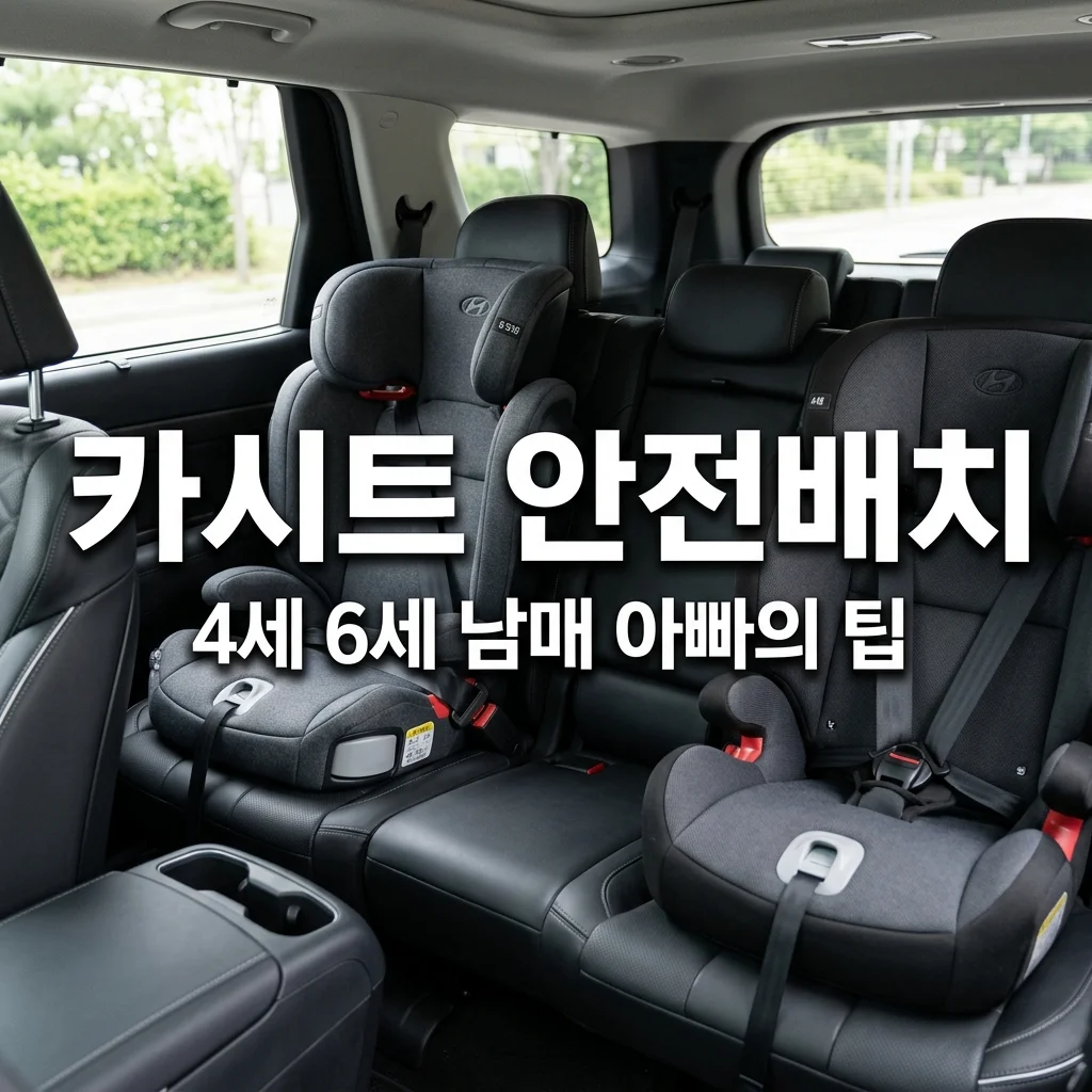 4세 6세 남매 카시트 차량 배열 팁: 운전석 조수석 뒷자리 아빠의 안전 배치