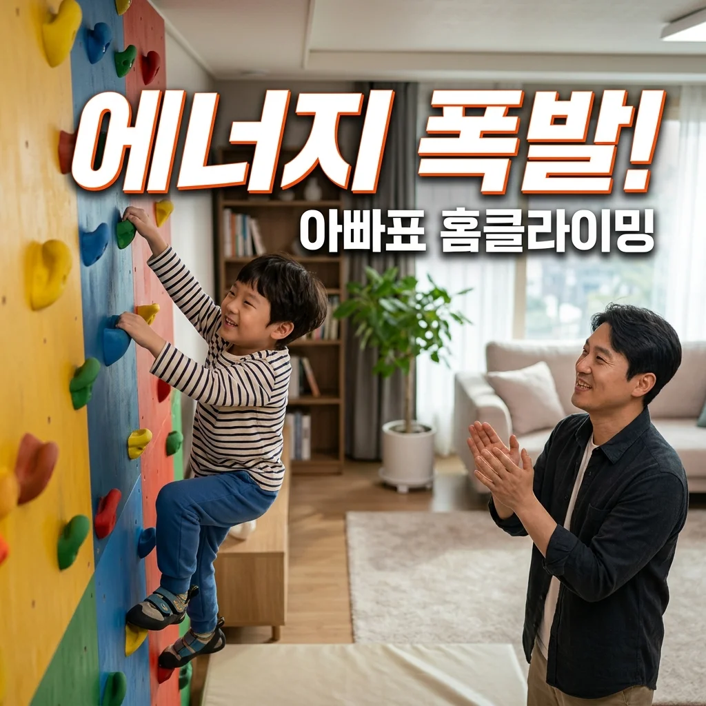 4세 남아 에너지 발산! 아빠표 실내 유아 클라이밍 홈트레이닝 가이드
