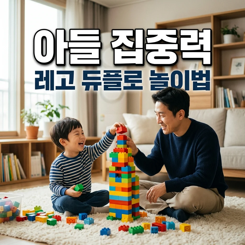 4살 아들 집중력 높이는 레고 듀플로 놀이법: 산만한 아이를 위한 아빠표 빌딩 블록