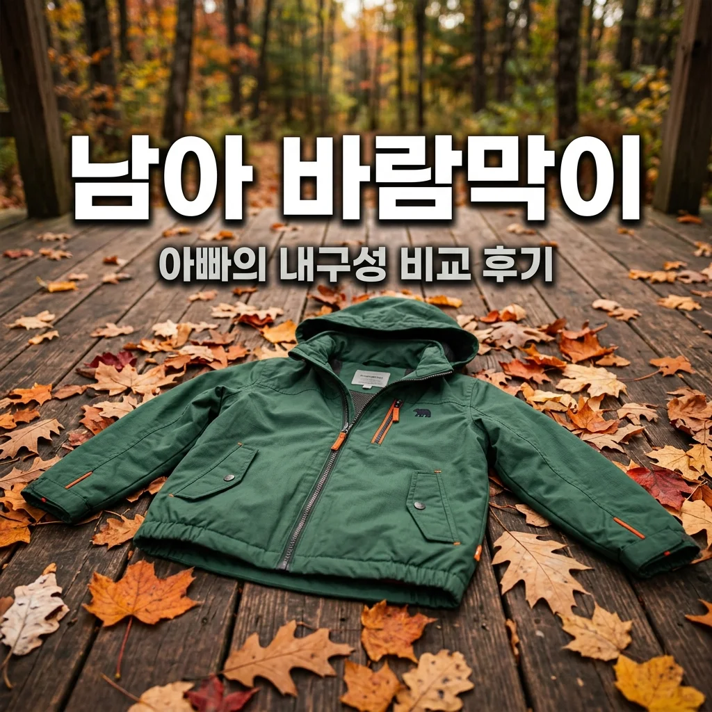 4세 남아 가을 바람막이 내구성 비교: 아빠가 직접 고른 방수 점퍼