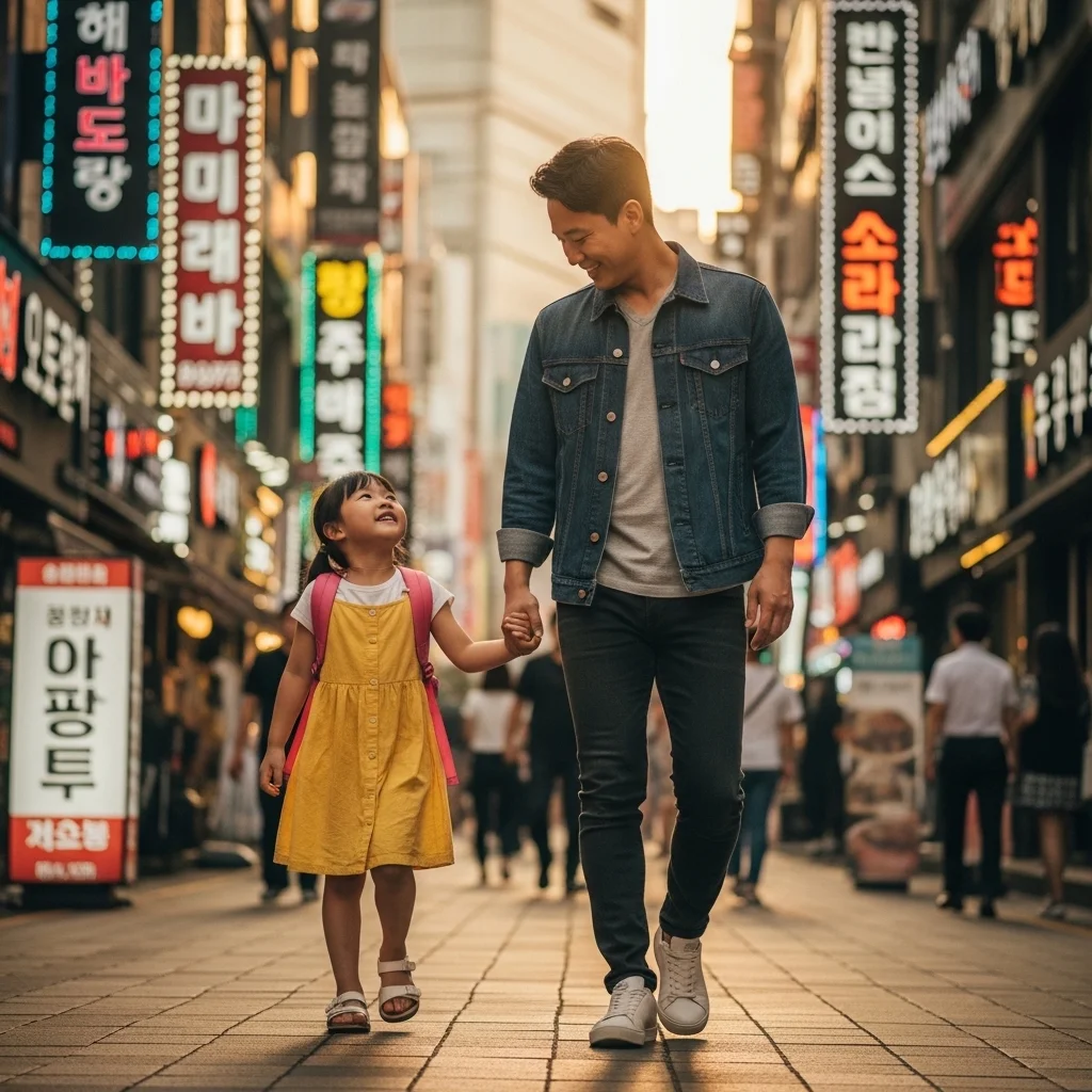 정신없는 평일을 뒤로하고 딸과 오붓하게 마주하는 시간
