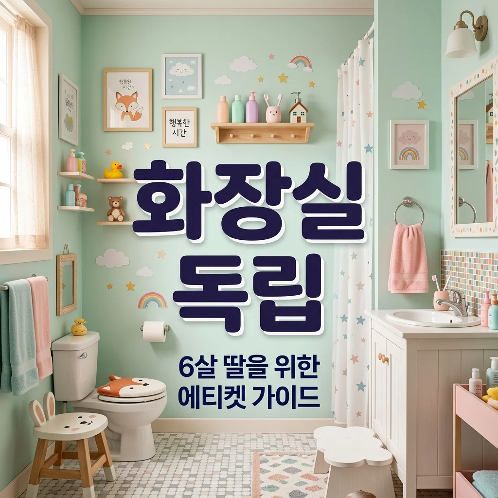 6살 딸 화장실 에티켓 교육: 아빠가 알려주는 노크와 뒤처리 방법