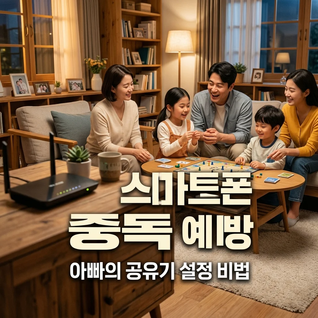 아이패드 스마트폰 중독 예방, 4살 6살 남매 아빠의 공유기 스크린 타임 차단 꿀팁