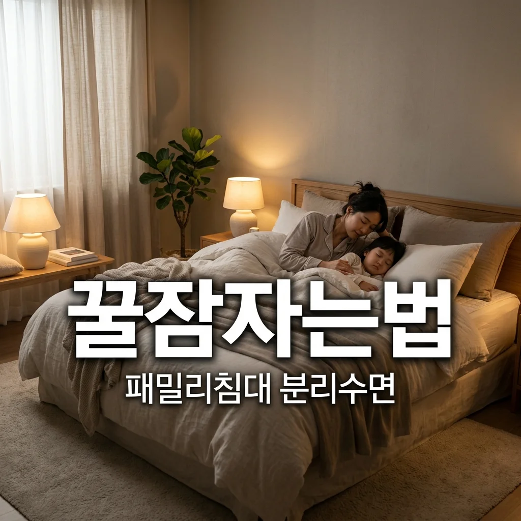 패밀리 침대 4살 아들 잠버릇 해결과 6살 딸 분리 수면 준비 팁