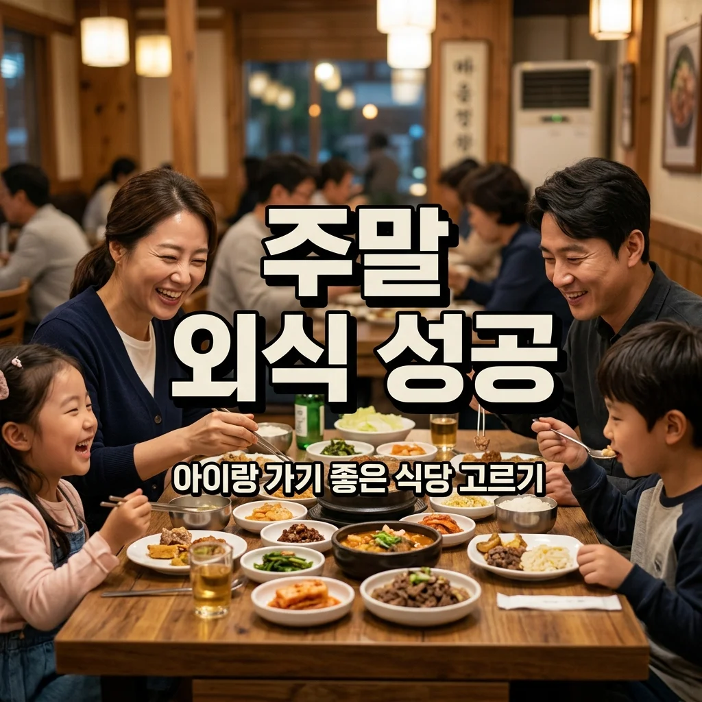 주말 외식 장소 추천 | 4살 아기 의자와 6살 어린이 메뉴 동시 만족 식당 고르기