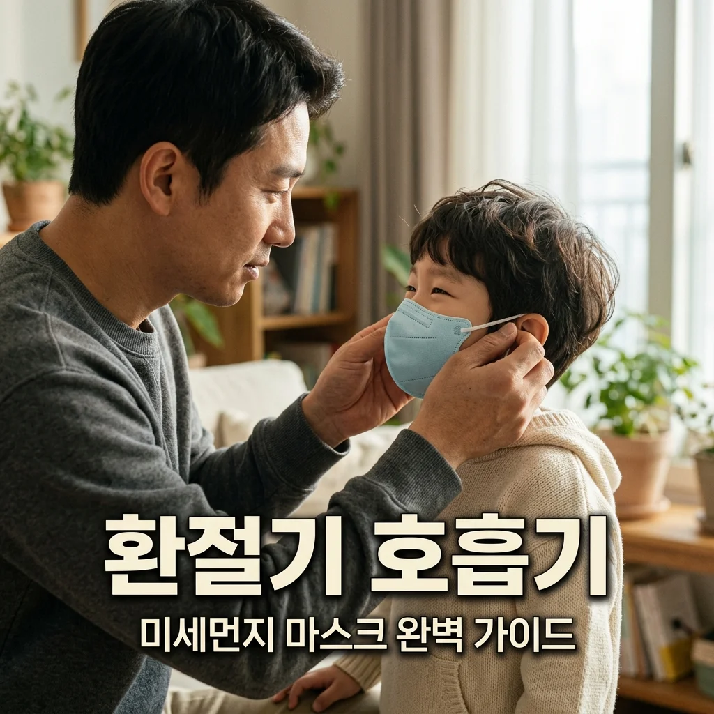 환절기 호흡기 관리, 아빠가 챙기는 미세먼지 수치와 마스크 규격 가이드