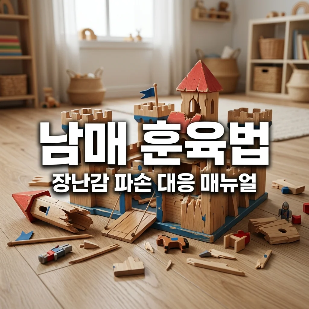 6살 누나 장난감 망가뜨린 4살 남동생 훈육법: 고의성 판단과 사과 매뉴얼