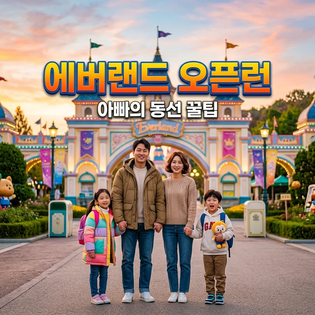에버랜드 오픈런 꿀팁: 4살 6살 남매와 대기 줄이는 주말 연차 동선 가이드