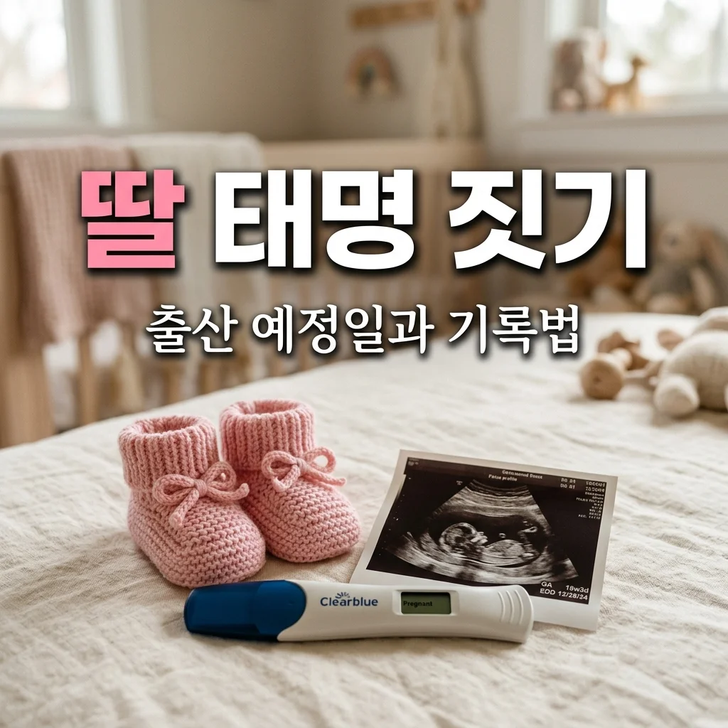 첫째 딸 태명 짓기 추천부터 출산 예정일 계산까지, 아빠의 임신 기록 가이드