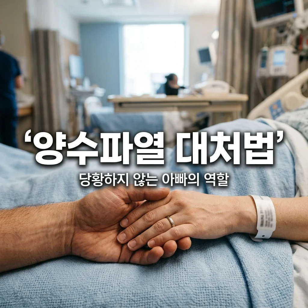 양수 파열 대처법! 분만실에서 아빠가 꼭 해야 할 행동 요령 총정리