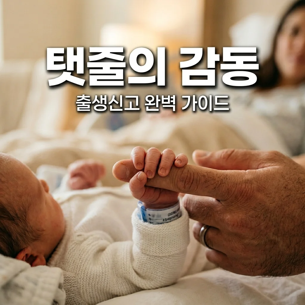 탯줄 자르기 감동과 출생신고 방법: 초보 아빠를 위한 서류 준비 완벽 가이드