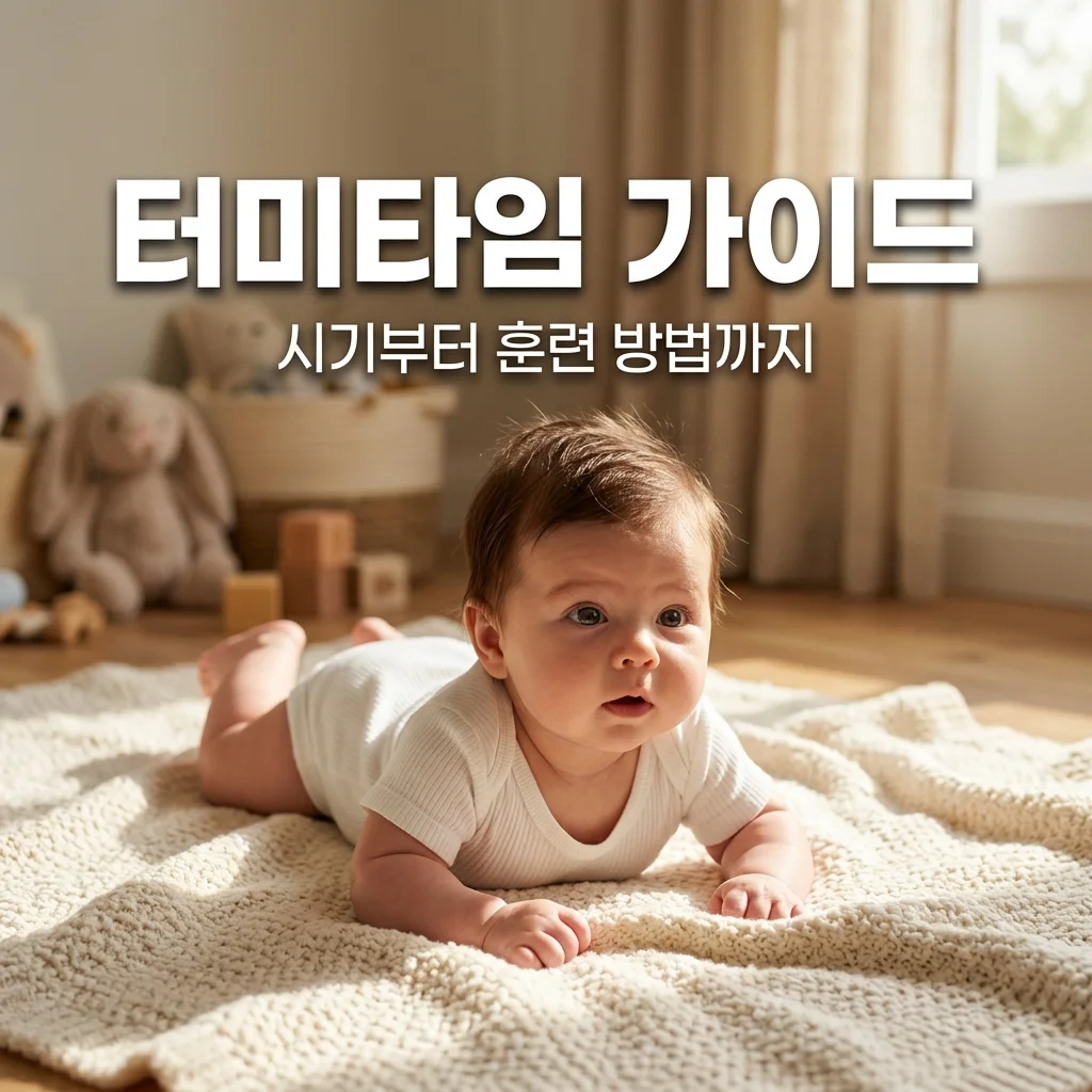 신생아 터미타임 시기 언제부터? 하루 권장 시간 및 목 힘 기르기 훈련 꿀팁
