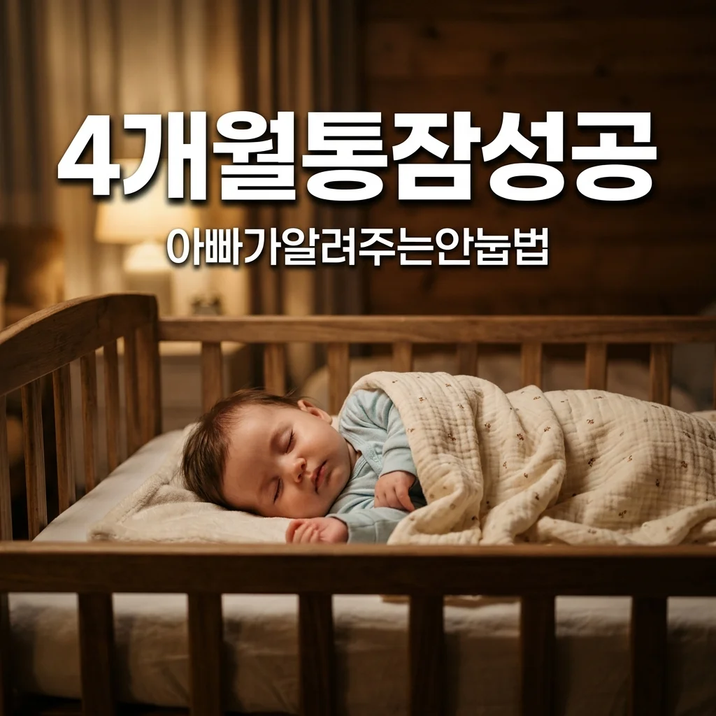 4개월 아기 수면교육 안눕법 성공기: 아빠 목소리로 통잠 재우기