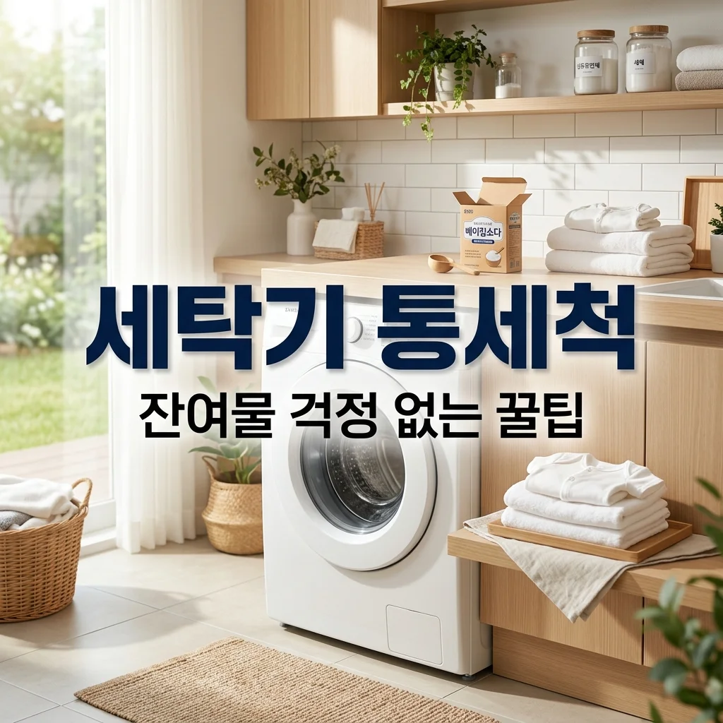 아기 옷 세탁기 통세척 방법 | 유아 세제 잔여물 없애는 베이킹소다 활용법