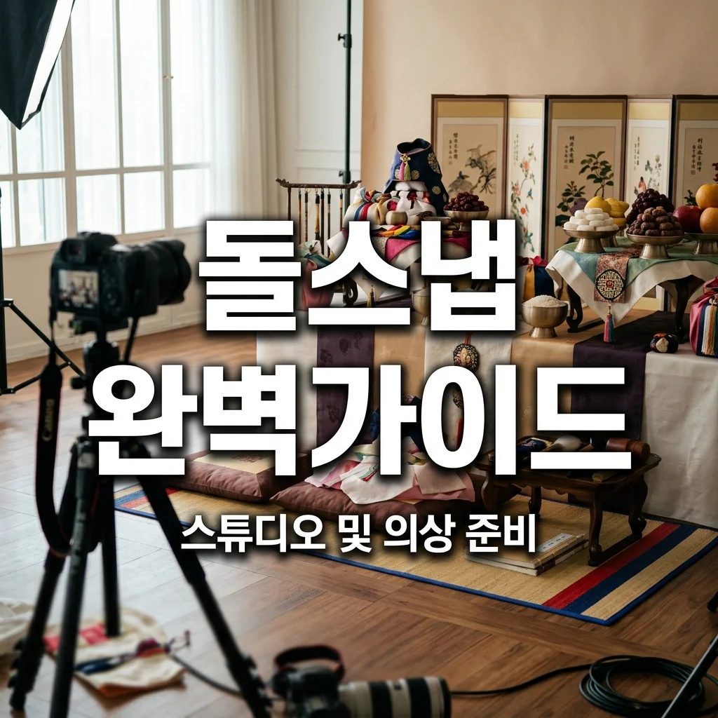 첫째 딸 돌 스냅 스튜디오 선택 기준과 아빠가 준비한 패밀리 룩 의상 비용