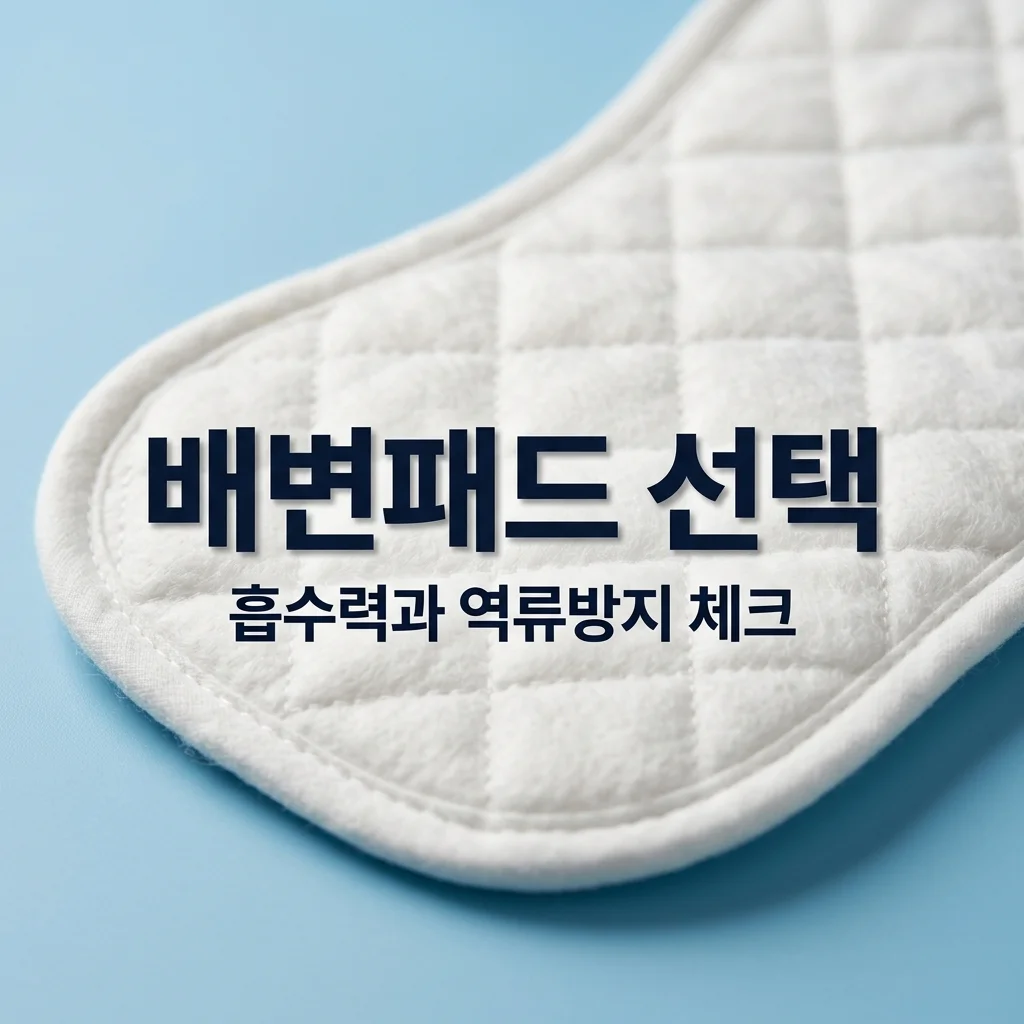 유아용 배변 패드 고르는 기준 | 흡수력 역류 방지 따지는 아빠의 꼼꼼 가이드