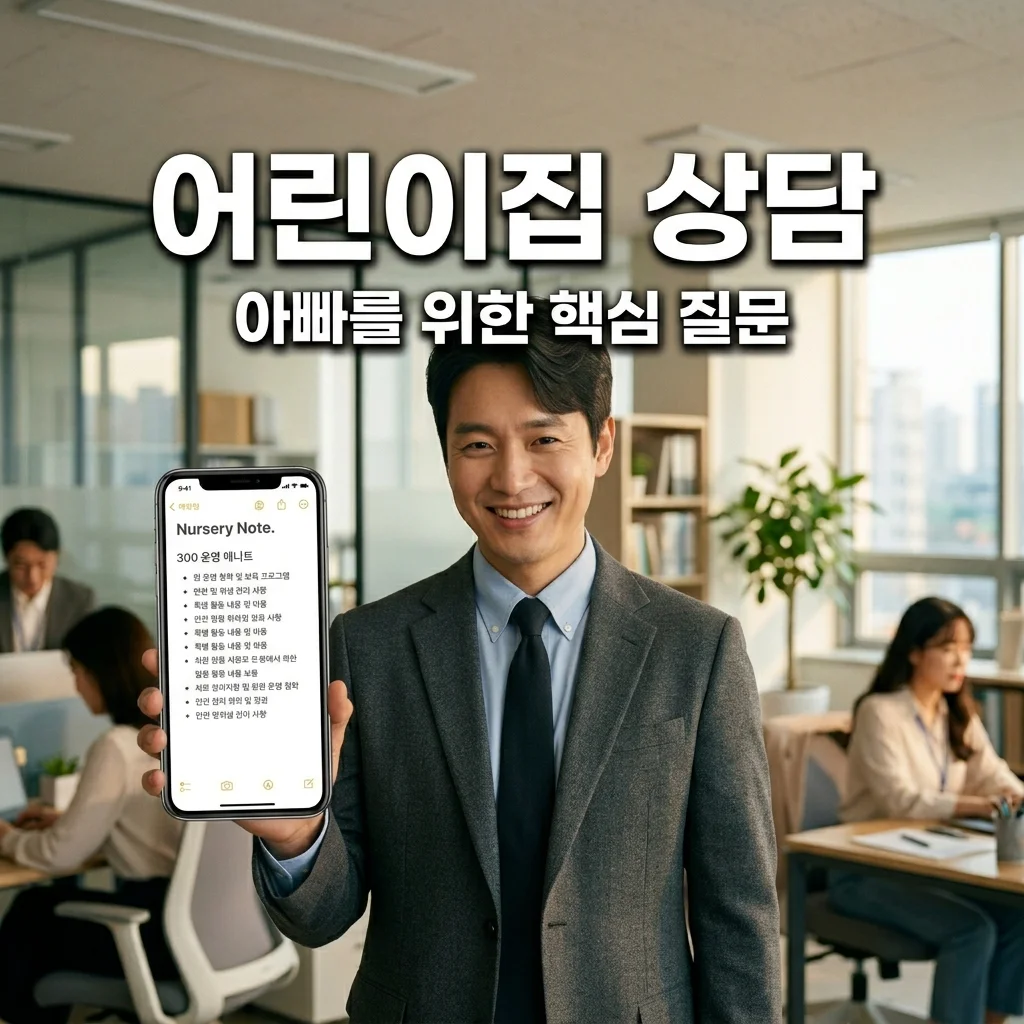 어린이집 상담 질문 리스트 | 직장인 아빠의 전화 상담 핵심 체크리스트