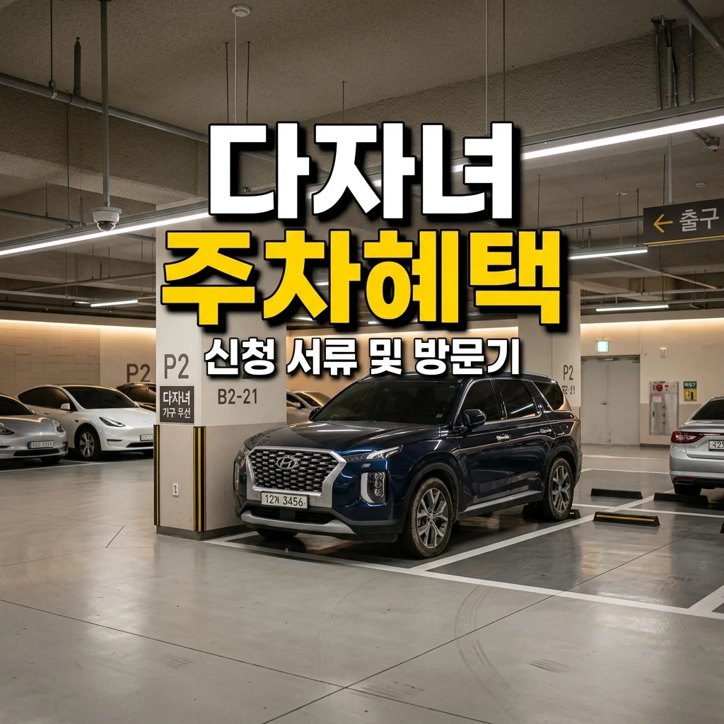 아파트 다자녀 주차 등록 조건 완화 혜택 신청 서류와 관리사무소 방문 후기
