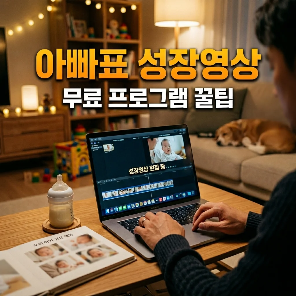 돌잔치 성장동영상 셀프 제작, 아빠가 무료 프로그램으로 완성하는 꿀팁