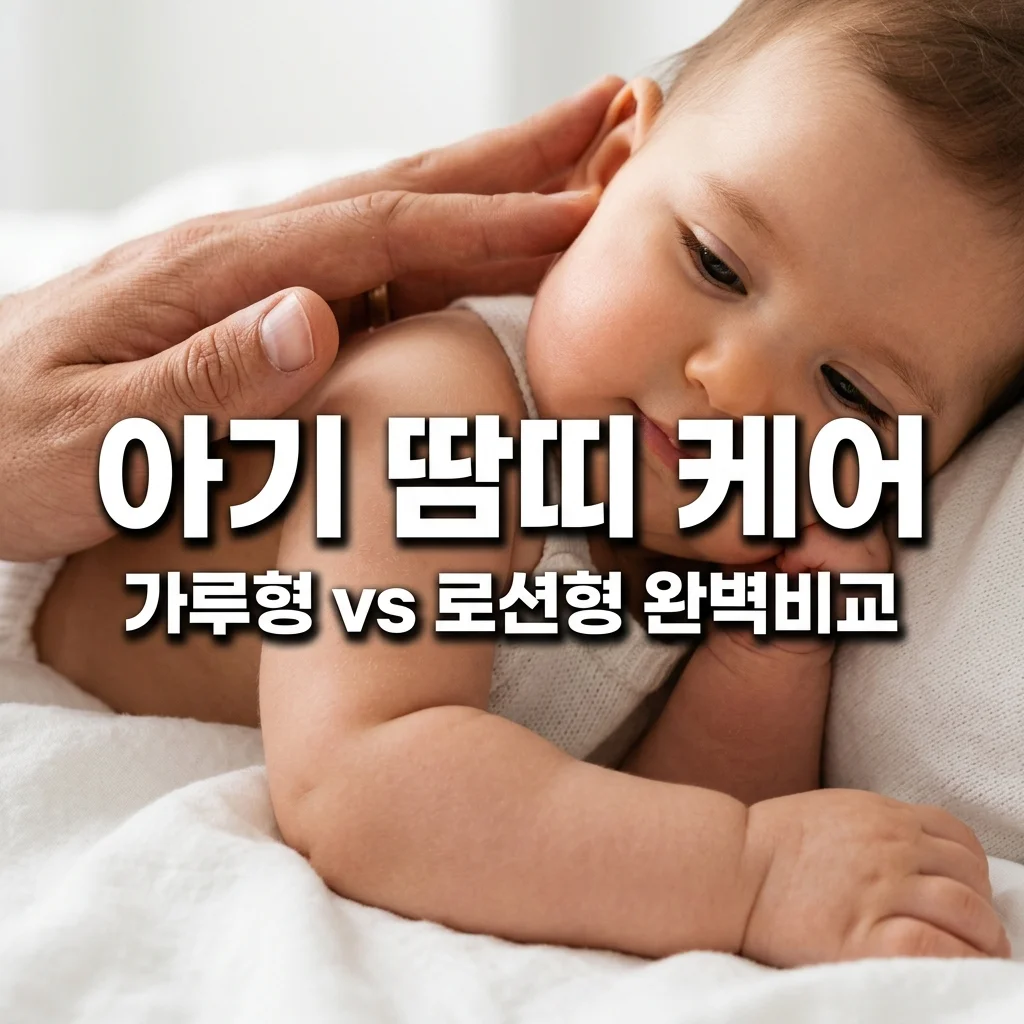 아기 땀띠 분 가루형 로션형 차이점과 여름철 피부 발진 홈케어