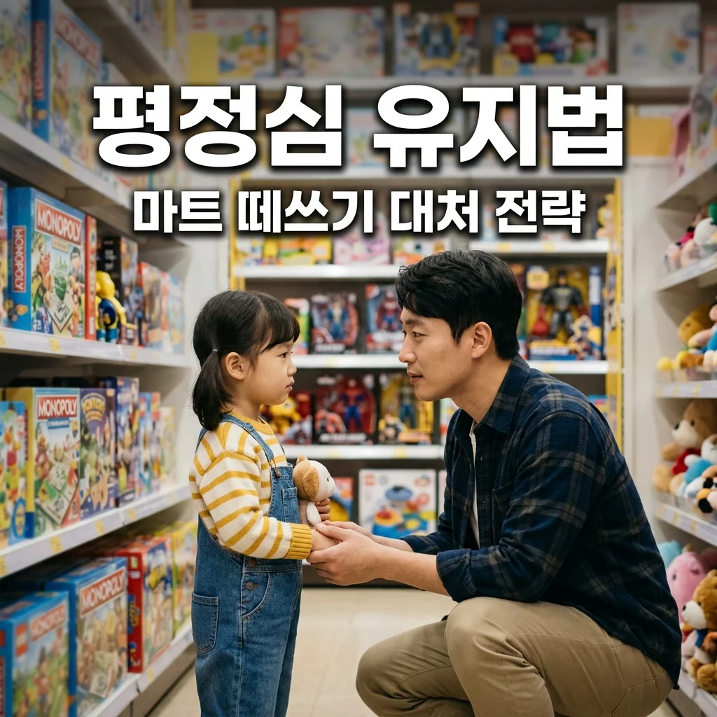 4세 아이 떼쓰기 절정! 마트 장난감 코너에서 아빠가 평정심 유지하는 비결