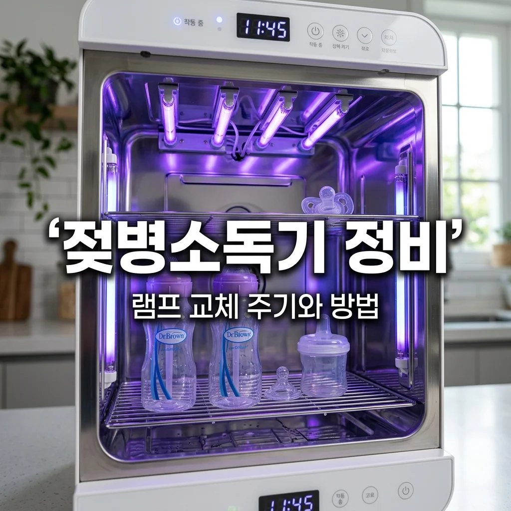 젖병 소독기 램프 교체 주기와 살균력 테스트: 아빠의 자가 정비 기록
