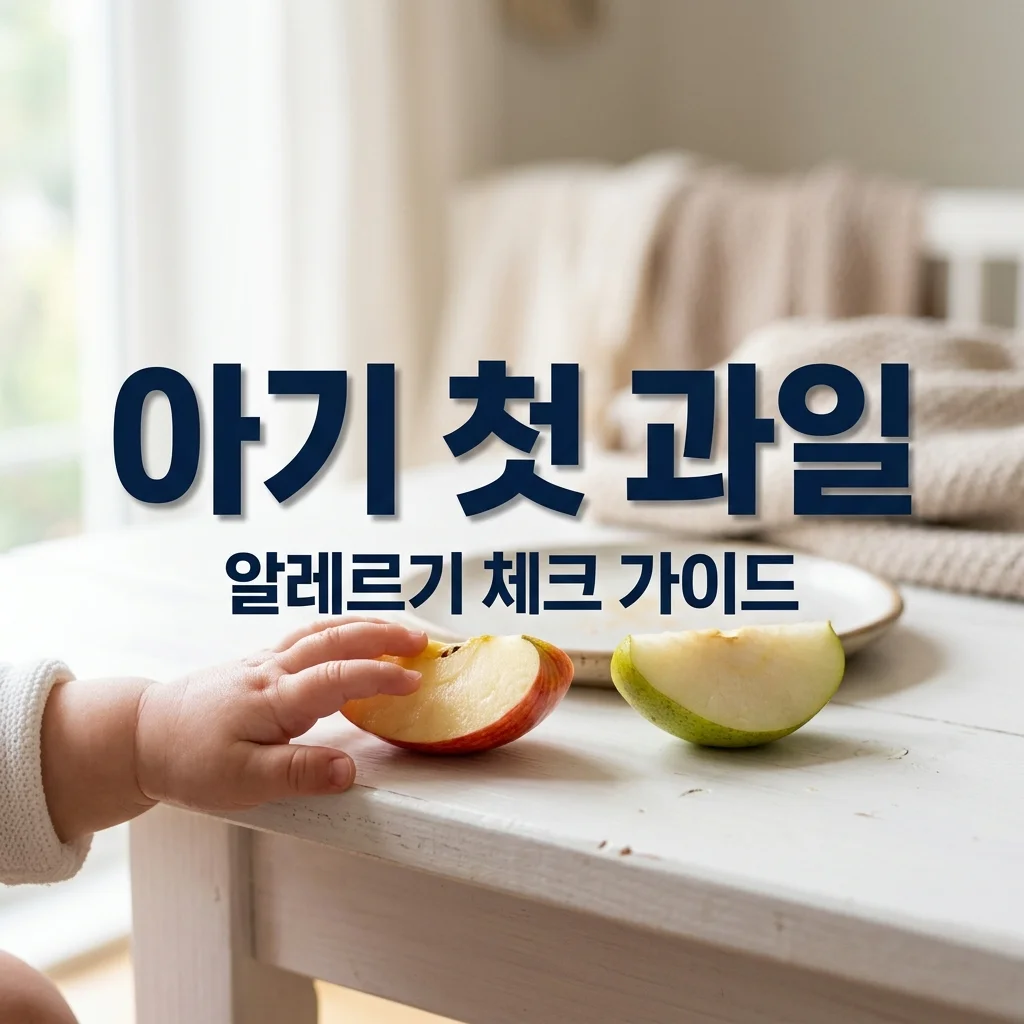 아기 첫 과일 시작 가이드: 사과 배 바나나 알레르기 반응 체크 필수 팁