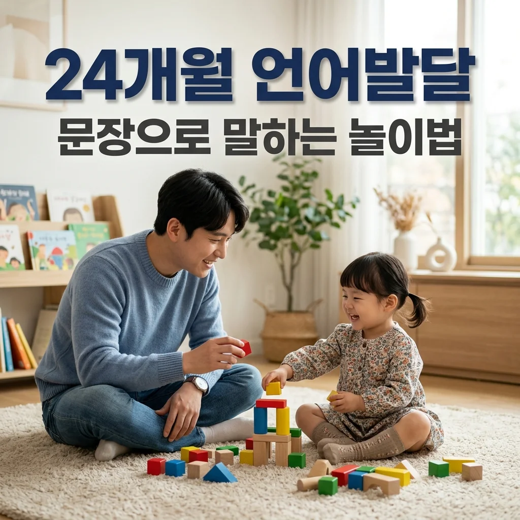 24개월 아기 언어 발달 문장으로 말하기 돕는 아빠표 주고받기 놀이법