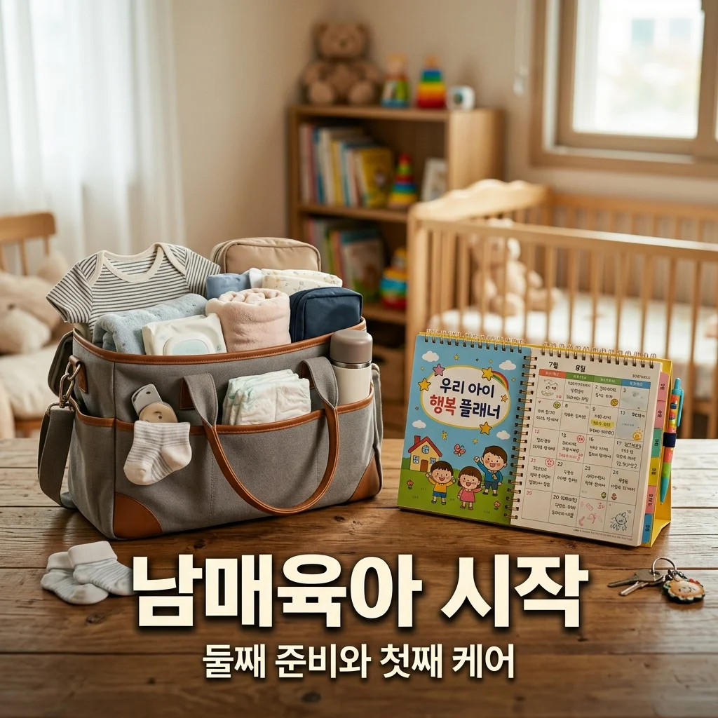 둘째 출산가방 리스트 & 첫째 케어 스케줄: 남매 육아 시작하는 아빠의 꿀팁