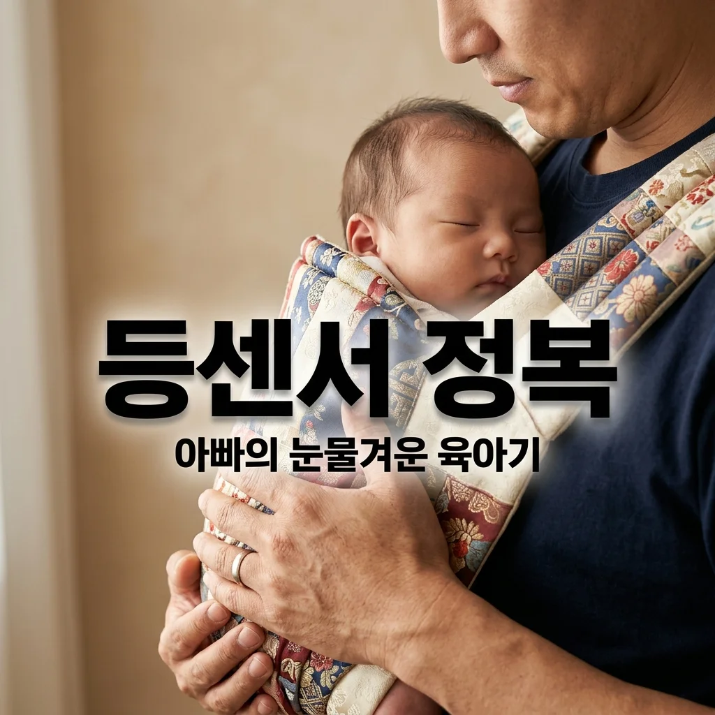 신생아 등센서 극복법, 둘째 아들 포대기 육아하며 깨달은 아빠의 생존 전략