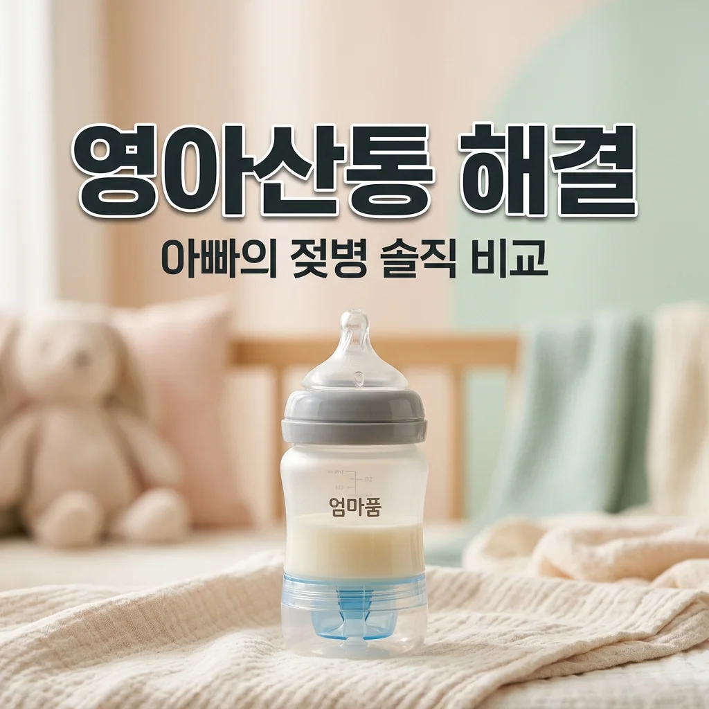2개월 아들 영아산통 대처법! 가스 제거 젖병 솔직 비교와 아빠의 추천
