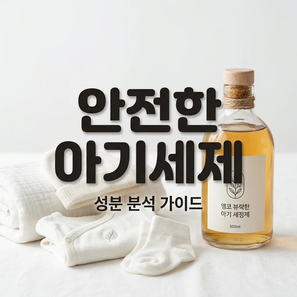 유아 세제 성분 분석, 계면활성제 확인법! 둘째 옷 따로 빨던 아빠의 위생 가이드