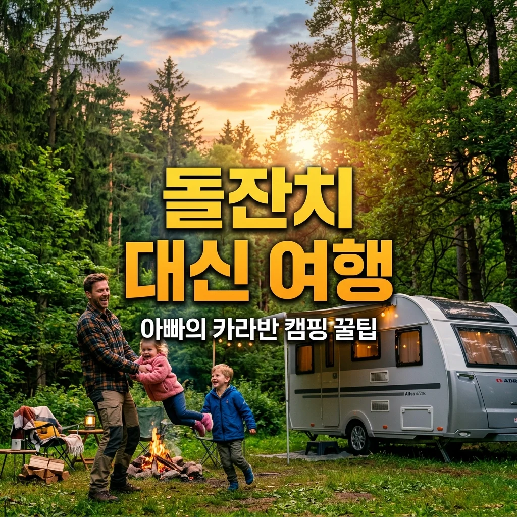 돌잔치 대신 가족 여행, 둘째 아들 돌 기념 카라반 캠핑카 아빠의 꼼꼼 점검 후기