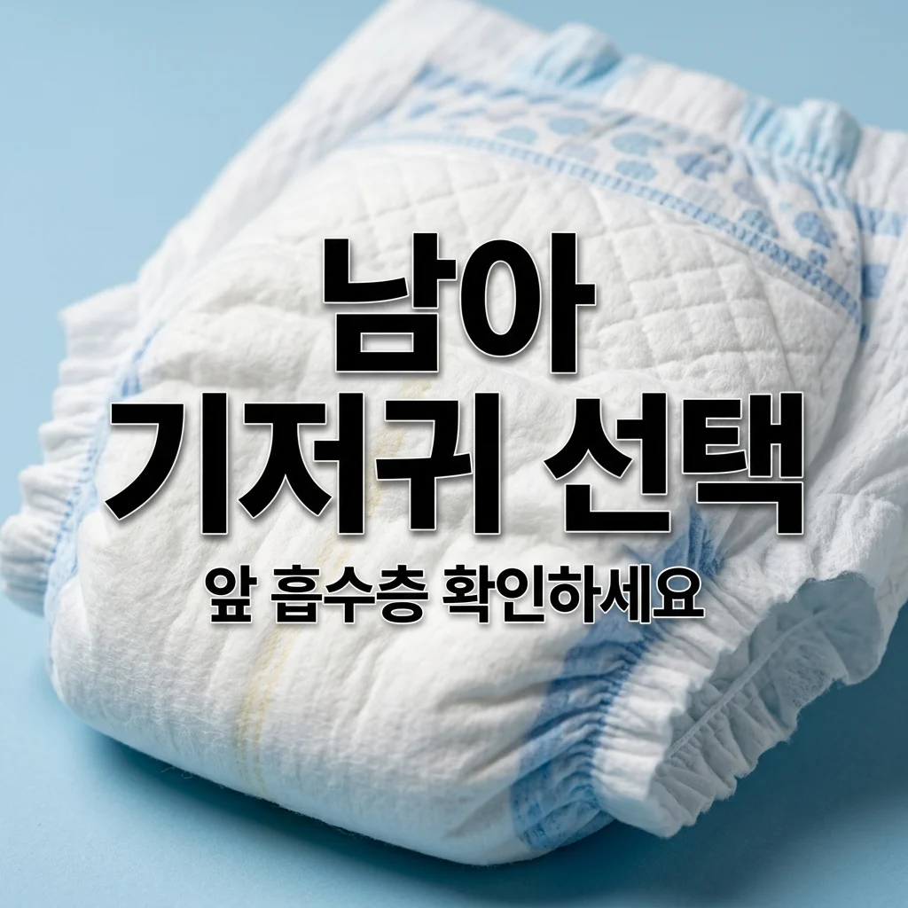 남아용 기저귀 고르는 법, 앞 흡수층 두께가 핵심! 아빠가 분석한 선택 기준