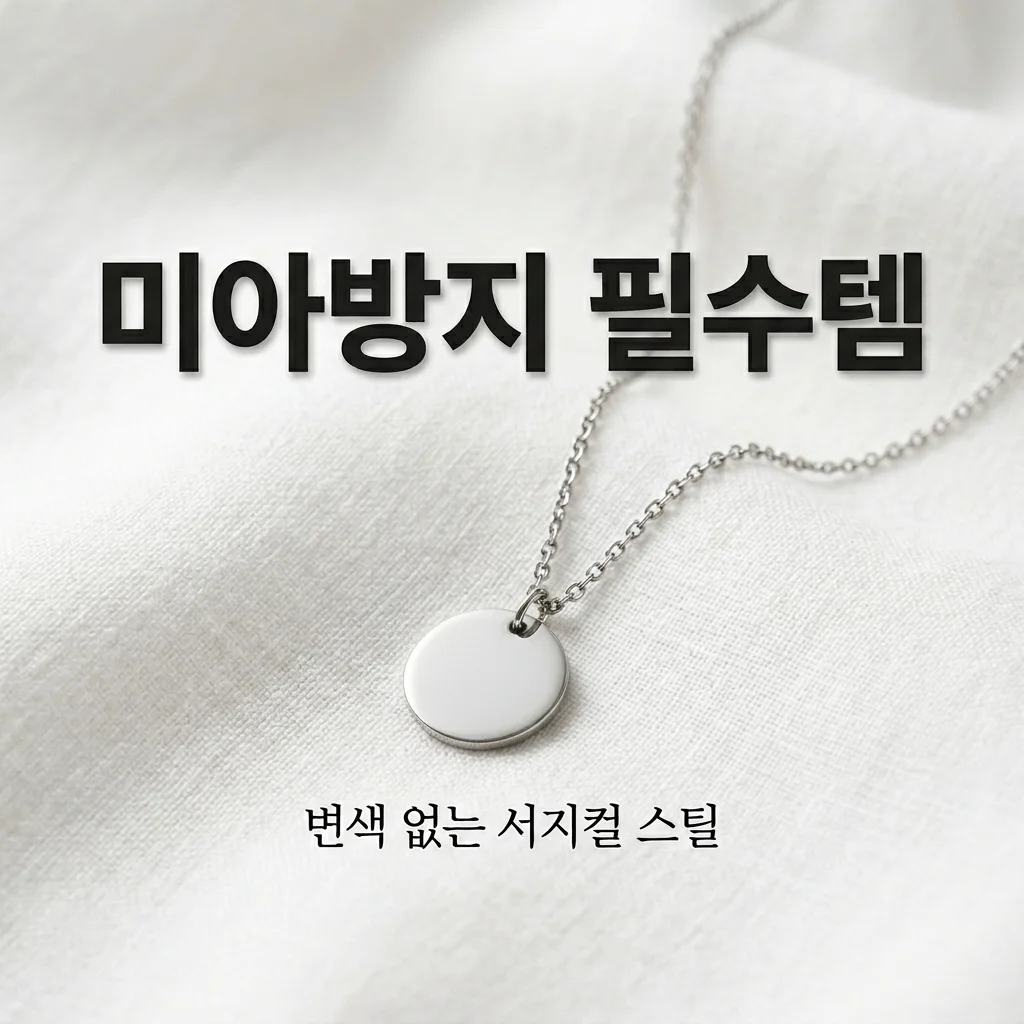 미아방지 목걸이 소재 추천: 변색 없는 서지컬 스틸 각인 팁 (아빠의 쇼핑 가이드)