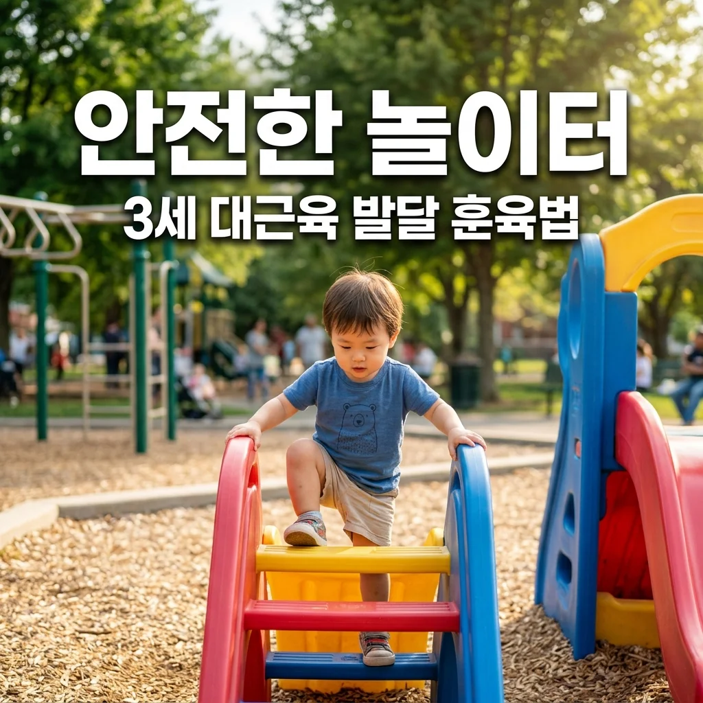 3세 남아 대근육 발달: 미끄럼틀 거꾸로 오르기, 안전하게 교정하는 아빠의 훈육법