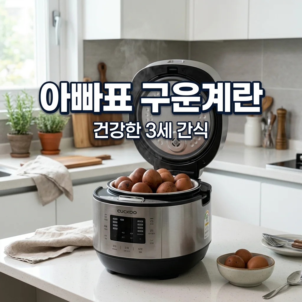전기밥솥 구운계란 만들기: 3세 아들을 위한 아빠표 영양 간식 가이드