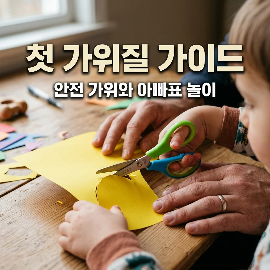4세 소근육 발달 돕는 가위질 놀이! 안전 가위 선택 기준과 아빠표 종이접기
