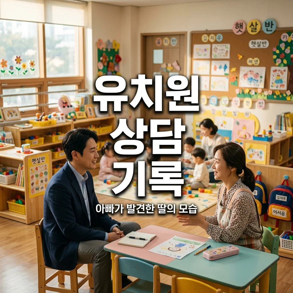 유치원 상담 주간 아빠가 연차 내고 직접 방문해 알게 된 6살 딸의 성향