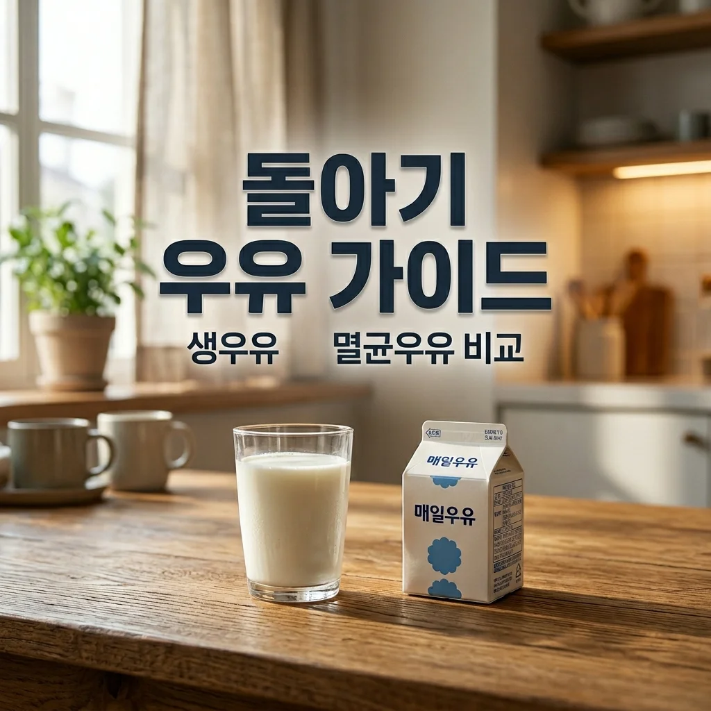 돌 아기 생우유 전환 시기 멸균우유 vs 일반 우유 영양 비교 아빠 가이드
