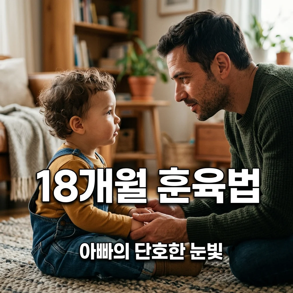 18개월 아기 훈육 시작 가이드: 안 돼 사용법과 아빠의 단호한 눈빛